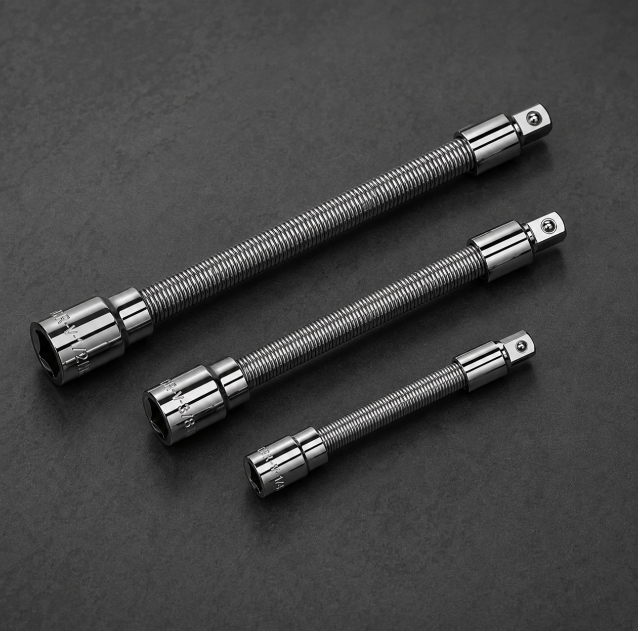 GripPro Cobra™ – Zestaw 3 Elastycznych Przedłużek do Kluczy