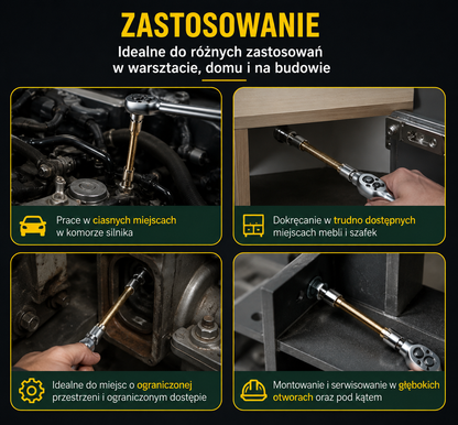 GripPro Cobra™ – Zestaw 3 Elastycznych Przedłużek do Kluczy